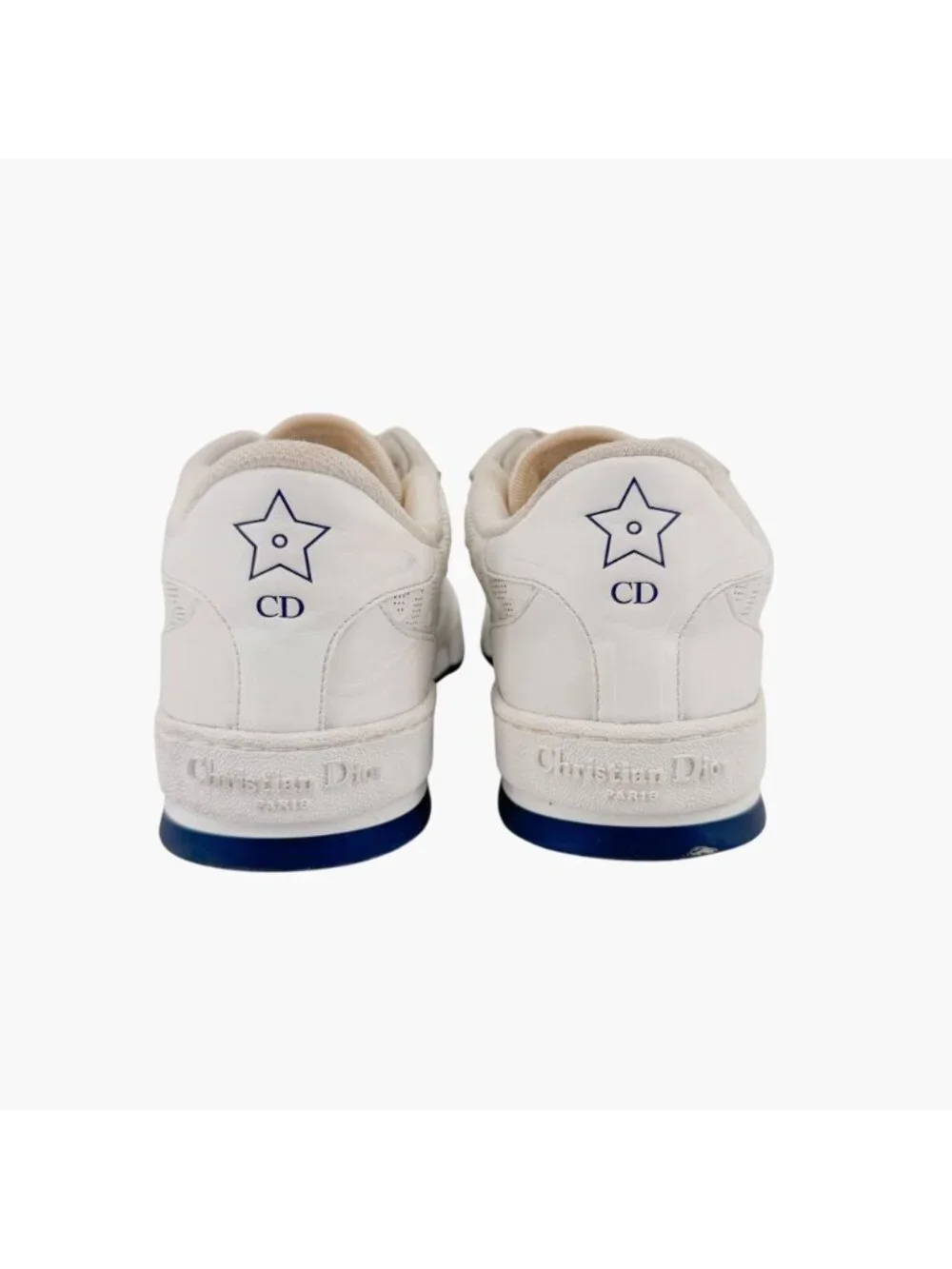 Christian Dior One Low Top Oblique Sneakers Size 36.5 US 6.5 White Leather Logo - Picture 6 of 14